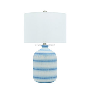 FL-114TL BLUE CERAMIC TABLE LAMP