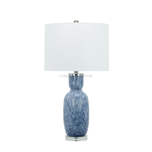 FL-128TL BLUE GLASS TABLE LIGHT