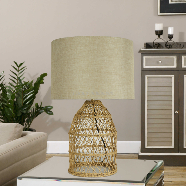 FL-144TL HANDMADE RATTAN TABLE LIGHT
