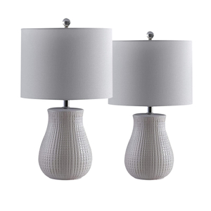 FL-025TL DAYTON WHITE CERAMIC LAMP 