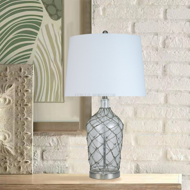 FL-086TL CIARIOT BLUE GLASS TABLE LAMP