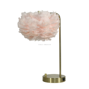 FL-143TL NORDIC FEATHER SHADE LAMP 