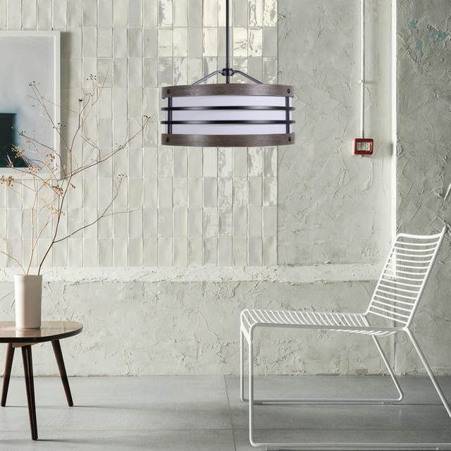 FL-036PL Metal Caged Pendant Light