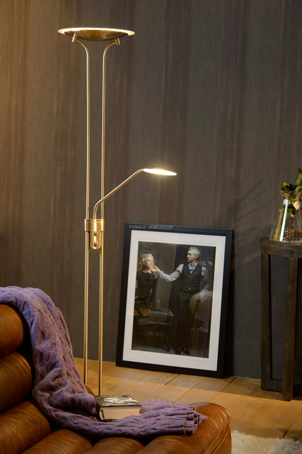 FL-057FR BRUSHED NICKEL LED FLOOR LAMP