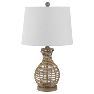 FL-058TL NATURAL RATTAN TABLE LAMP 