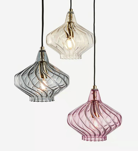 FL-001PL Modern Glass Single Hanging Lamp