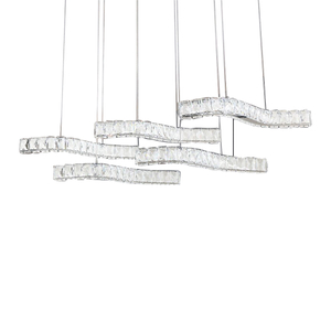 FL-017 Statement Rectangle LED Chandelier