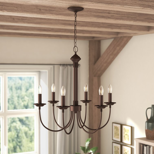 FL-005CH Richeson Candle Style Empire Chandelier