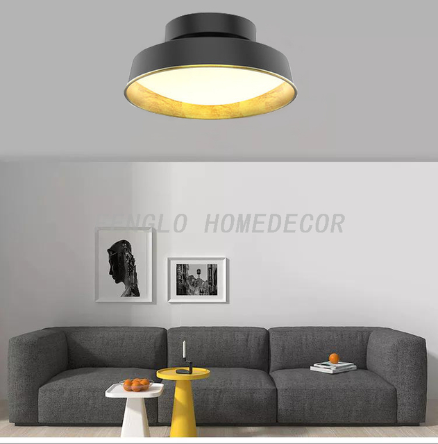 FL-028CL Matt Black Led Ceiling Light