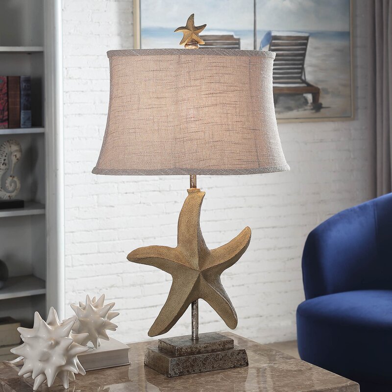 Kaylynn+Single+Starfish+31_+Table+Lamp