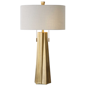 FL-028TL GOLD METAL TABLE LAMP