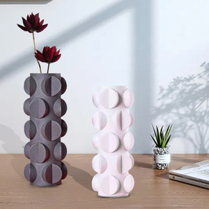 MODERN WHITE CLAY CERAMIC VASE 