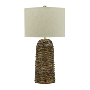 FL-109TL NATURAL RATTAN TABLE LAMP