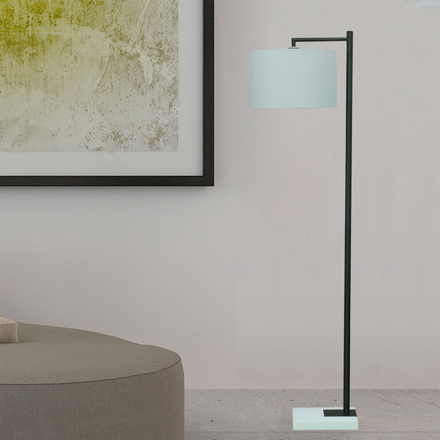 FL-041FR GLASS METAL FLOOR LAMP 