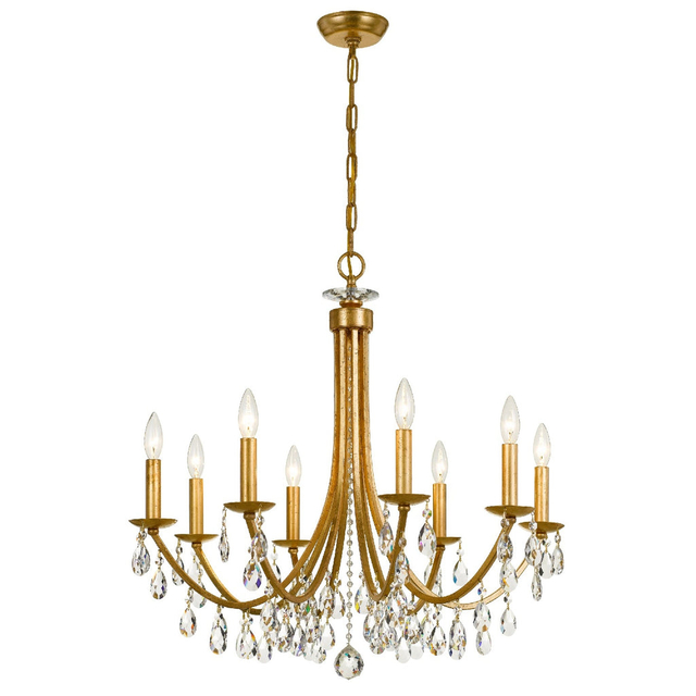 FL-011CH 8-Lights Crystal Modern Chandelier Light 