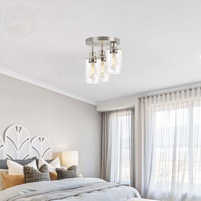 FL-004CL 3-Light Flush Mount Ceiling Light