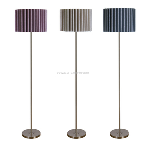 FL-050FR VELVET PLEAT FLOOR LAMP 