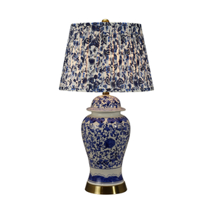 FL-015TL BLUE PORCELAIN TABLE LAMP