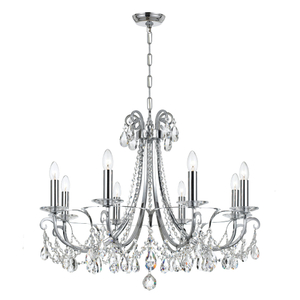 FL-010CH Crystal Ceiling Light Fixture Pendant Lamp 