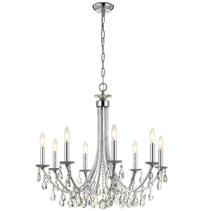 FL-011CH 8-Lights Crystal Modern Chandelier Light 