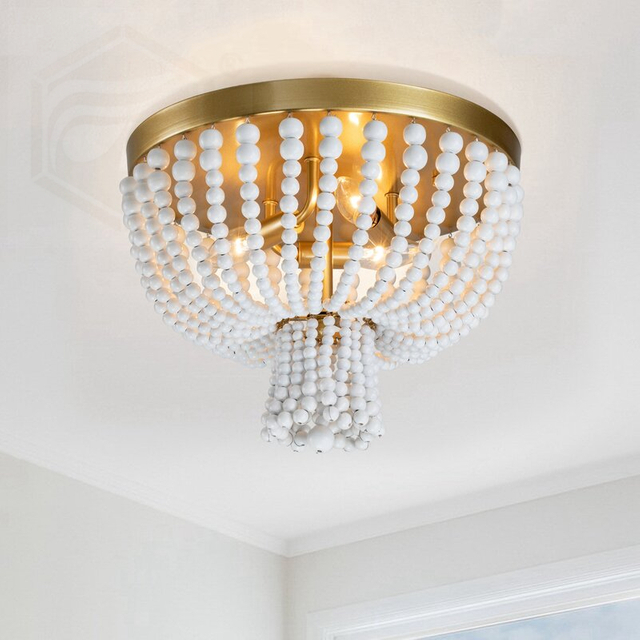 FL-012CL 3 - Light Unique/Statement Bowl Flush Mount