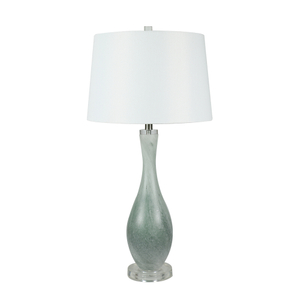 FL-073TL GREN GLASS TABLE LAMP 