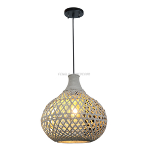 FL-016FL Natural Bamboo Pendant Lamp