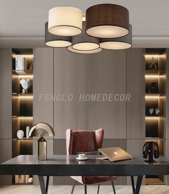 FL-015 6 - Light Modern Flush Mount 