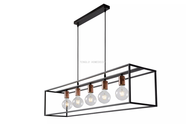 FL-027CH 5 - Lighting Retro Chandelier Lamp