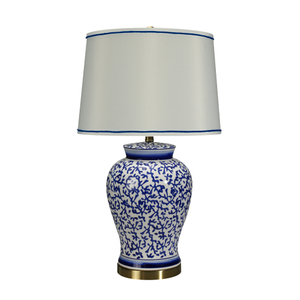 FL-014TL BLUE PORCELAIN TABLE LAMP