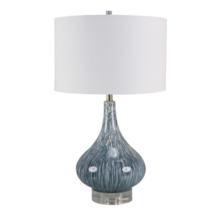 FL-002TL CIARIOT BLUE GLASS TABLE LAMP