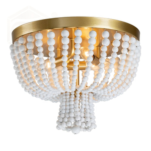 FL-012CL 3 - Light Unique/Statement Bowl Flush Mount