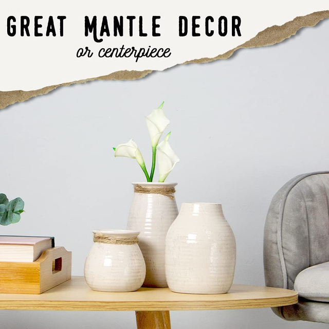 FARMHOUSE CERAMIC VASE