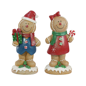 FL-005CR Christmas Decoration Craft Gingerbread Boy 