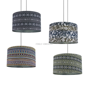 FL-018PL Fabric shade Pendant Lamp