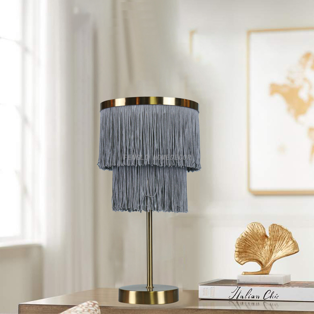 FL-136TL GLAM TASSEL TABLE LAMP