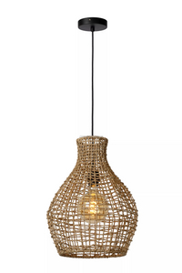 FL-033FL Rattan Indoor Pendant Light