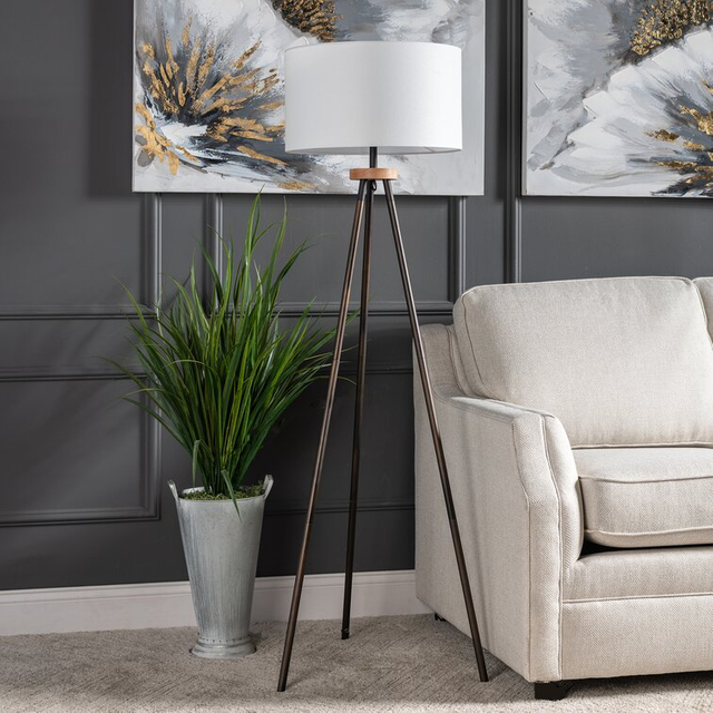 FL-021FR Tripod Metal Floor Lamp