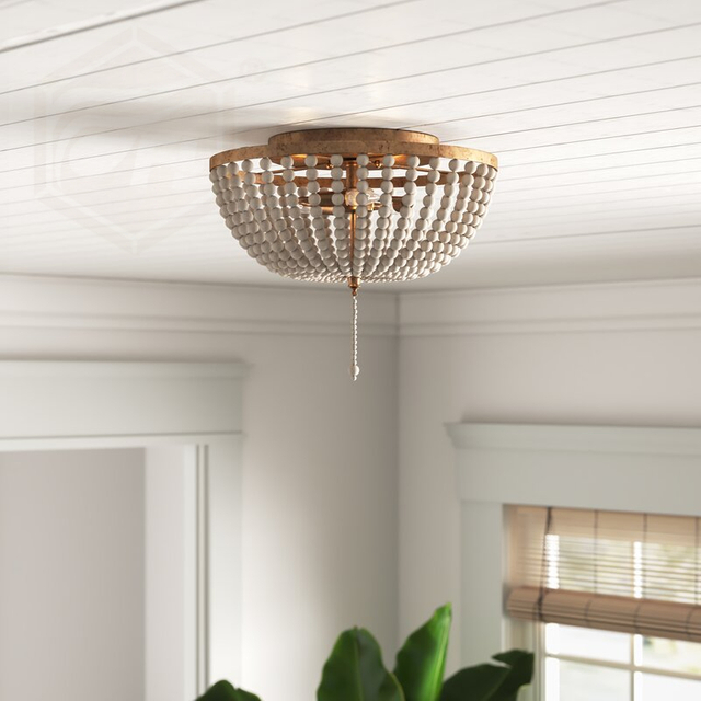 FL-006CL 3 - Light Unique/Statement Bowl Flush Mount