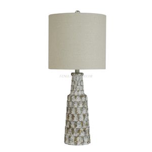 FL-100TL ANTIQUE RESIN TABLE LAMP