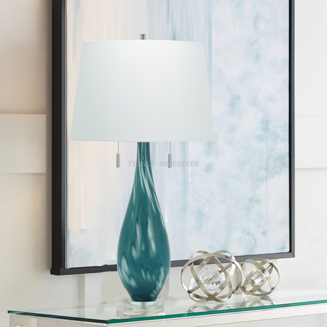 FL-124TL GLASS TABLE LAMP