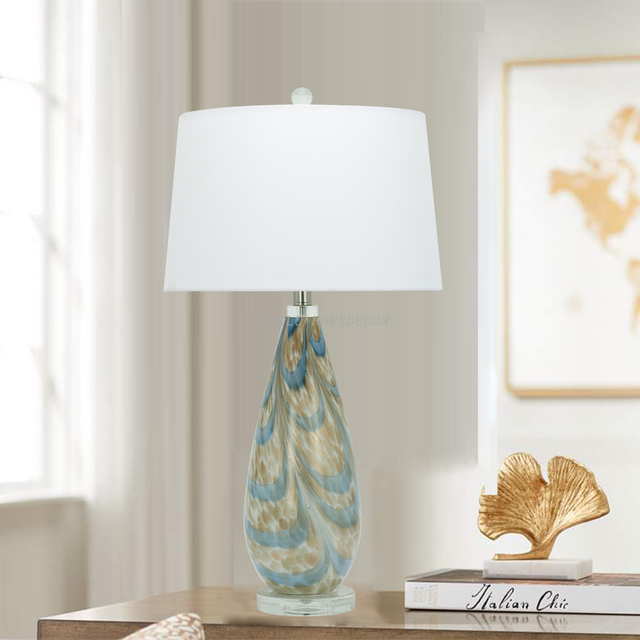 FL-117TL GLASS TABLE LAMP