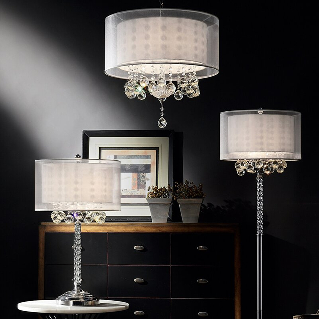 FL-008FR VENITO CRYSTAL FLOOR LAMP 