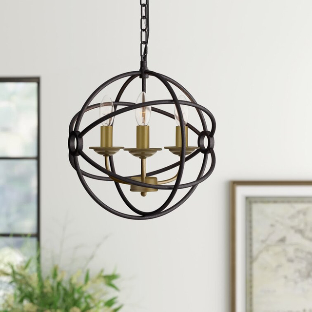 FL-006CH Light Globe Chandelier Lamp