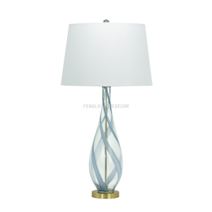 FL-122TL BLUE STRIPE TABLE LAMP