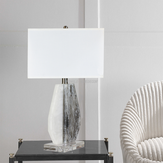 FL-138TL MARBLE CRYSTAL TABLE LAMP