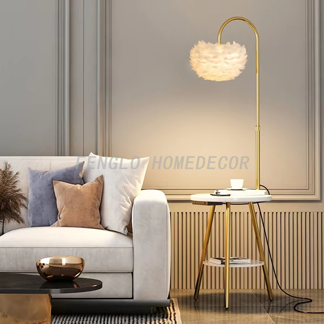FL-063FR Feather Floor Lamp