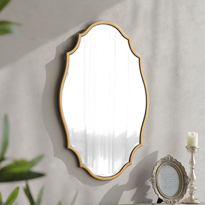 FL-003MR GOLD WALL MIRROR