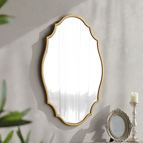 FL-003MR GOLD WALL MIRROR