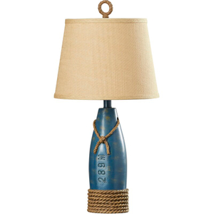 FL-055TL SEA BLUE RESIN TABLE LAMP